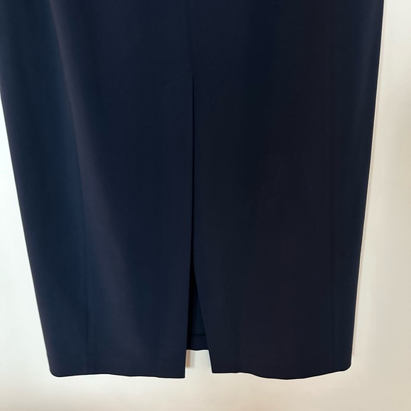 Theory Frashil Admiral Crepe Maxi Sleeveless Blue Onyx Dress - Picture 8 of 9